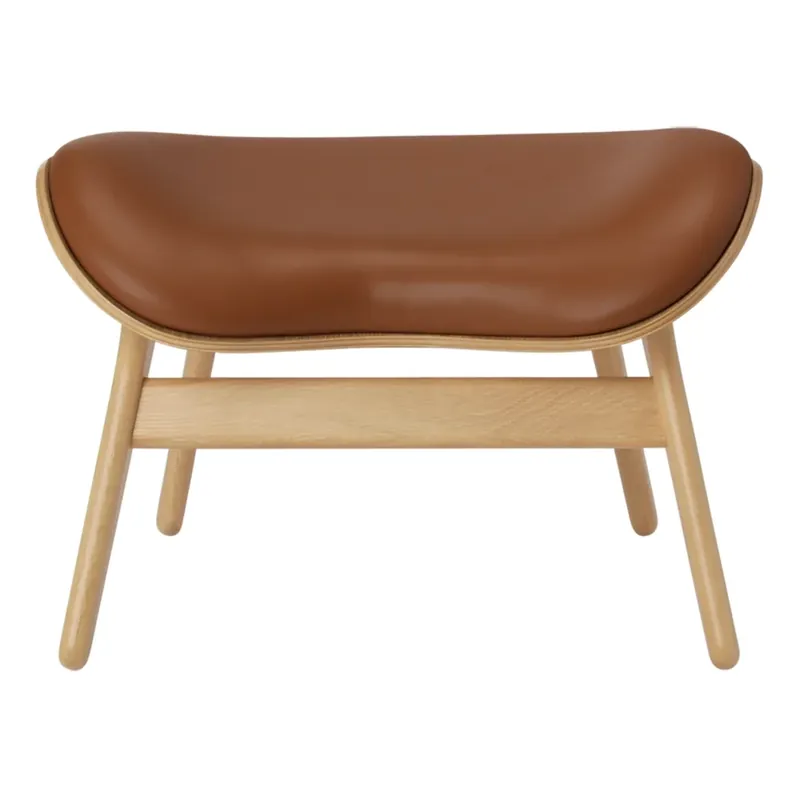 A Conversation Piece Ottoman Fotpall Oak/Umage Leather Cognac Lägg i varukorgen